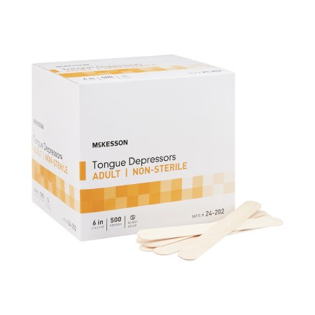 Tongue Depressor McKesson 6 Inch Length Wood Senior