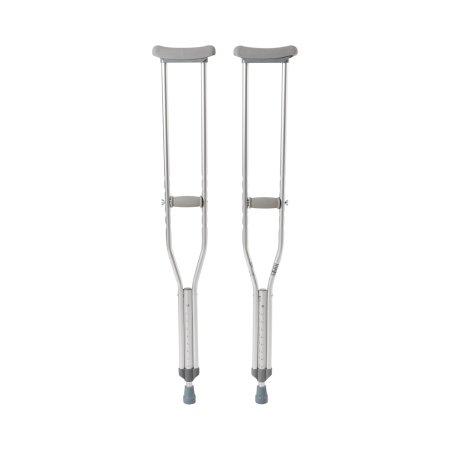 Underarm Crutches McKesson Adult 5 Foot 2 Inch to 5 Foot 10 Inch User Height Aluminum Frame 350 lbs